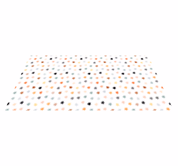 Star vinyl carpet with colorful star design - TenStickers
