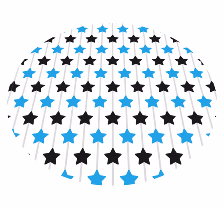 Bold blue shades star vinyl carpet - TenStickers