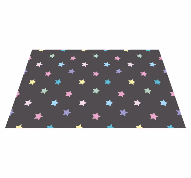 Colorful kids pattern star vinyl carpet - TenStickers