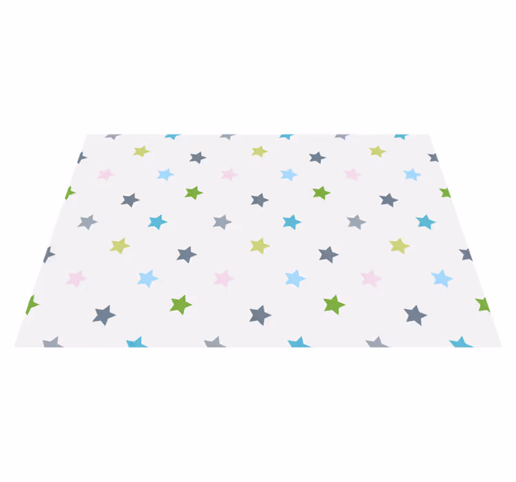 Minimalist colours star vinyl carpet - TenStickers