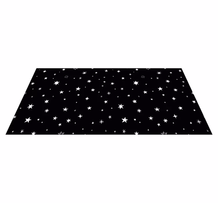 Celestial Evening Motivation star vinyl carpet - TenStickers