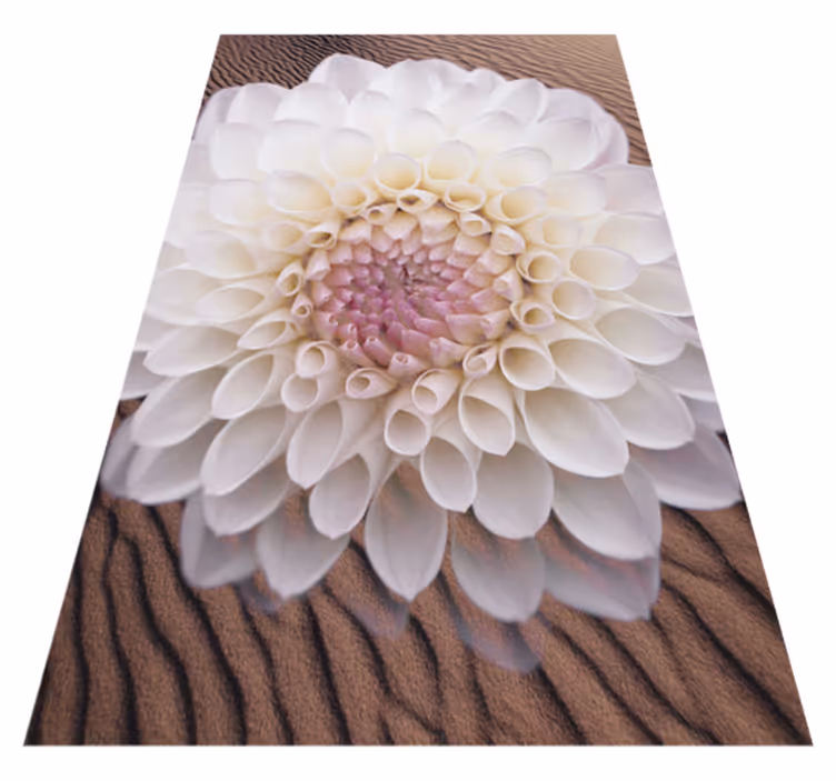 Graceful Bloom Composition floral vinyl carpet - TenStickers