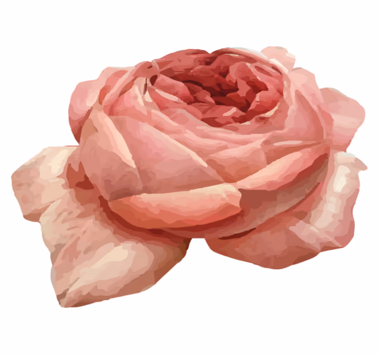 Lush Pink Bloom floral vinyl carpet - TenStickers