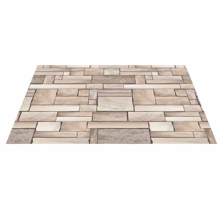 Beautiful tiles stone effect vinyl carpet - TenStickers