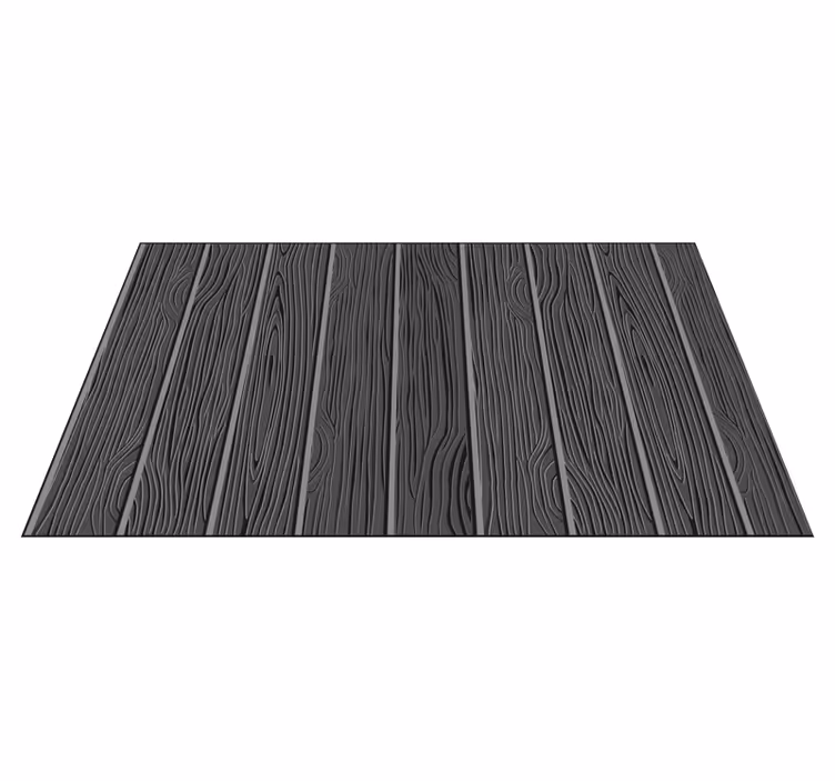 Sleek dark finish wood effect vinyl carpet - TenStickers