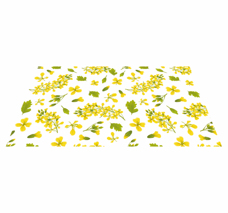 Botanical Joy floral vinyl carpet - TenStickers
