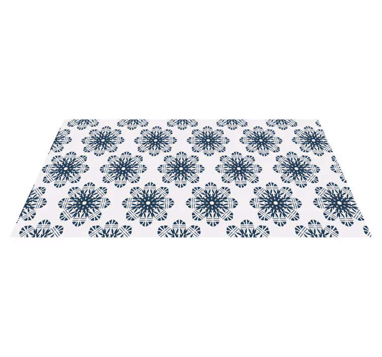 Intricate snowflake Christmas vinyl carpet - TenStickers