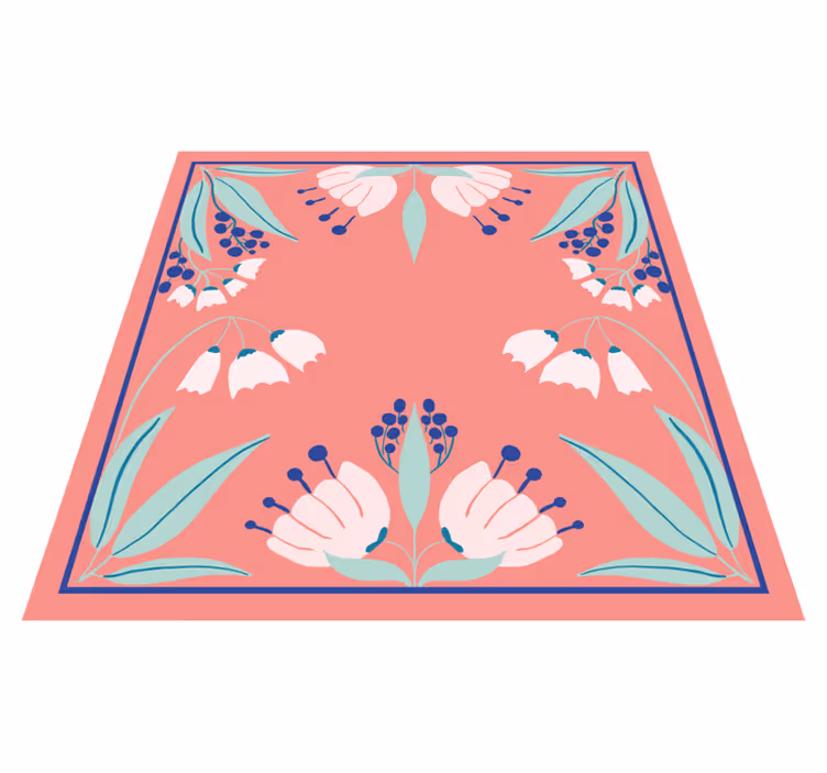 Pattern palette floral vinyl carpet - TenStickers
