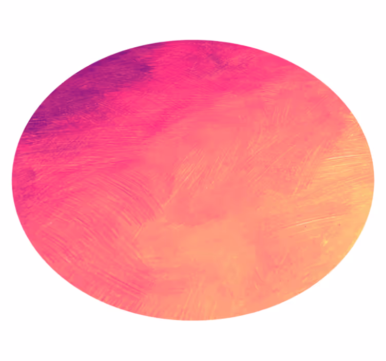 Gradient circular art bedroom vinyl carpet - TenStickers