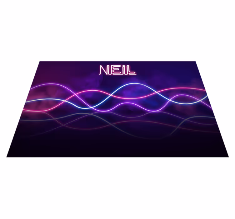 NEON LIGHTS DISPLAY custom vinyl carpet - TenStickers