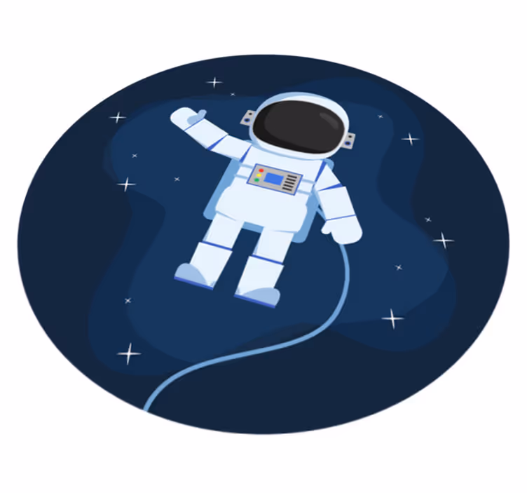 Cosmonaut quest kids vinyl carpet - TenStickers
