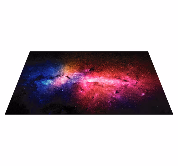 Galactic Color Burst star vinyl carpet - TenStickers