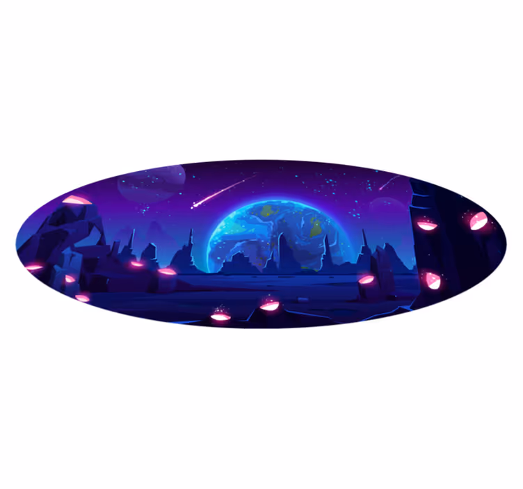 Galactic Adventure star vinyl carpet - TenStickers