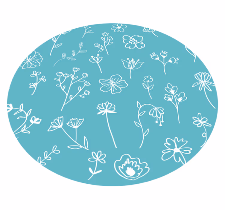 Elegant illustrations floral vinyl carpet - TenStickers