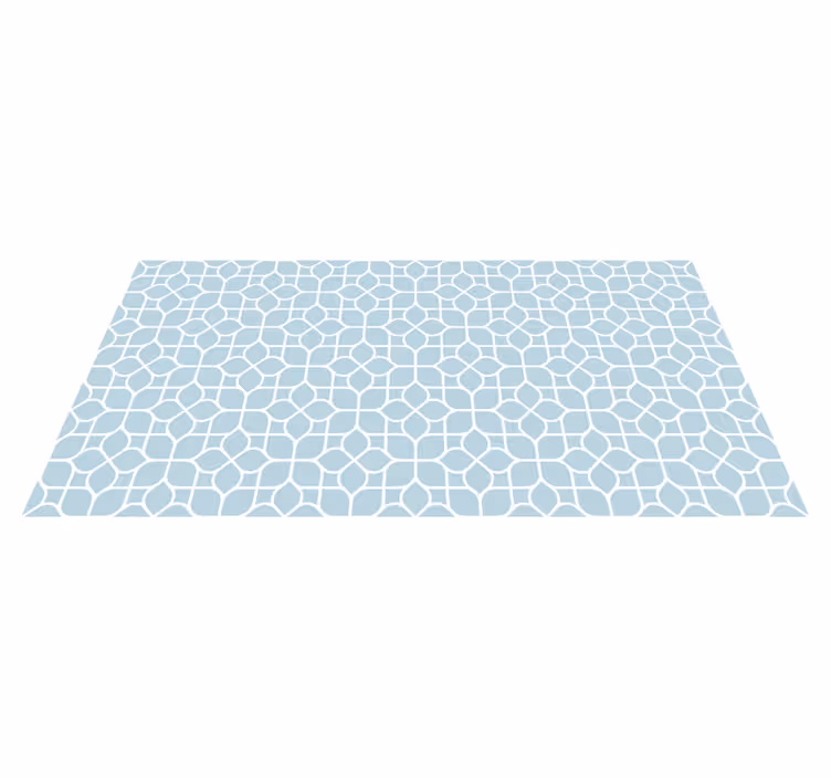 White and grey elements geometric vinyl carpet - TenStickers