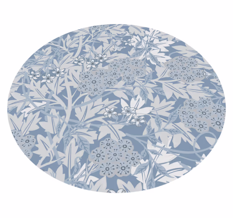 Blossom composition floral vinyl carpet - TenStickers