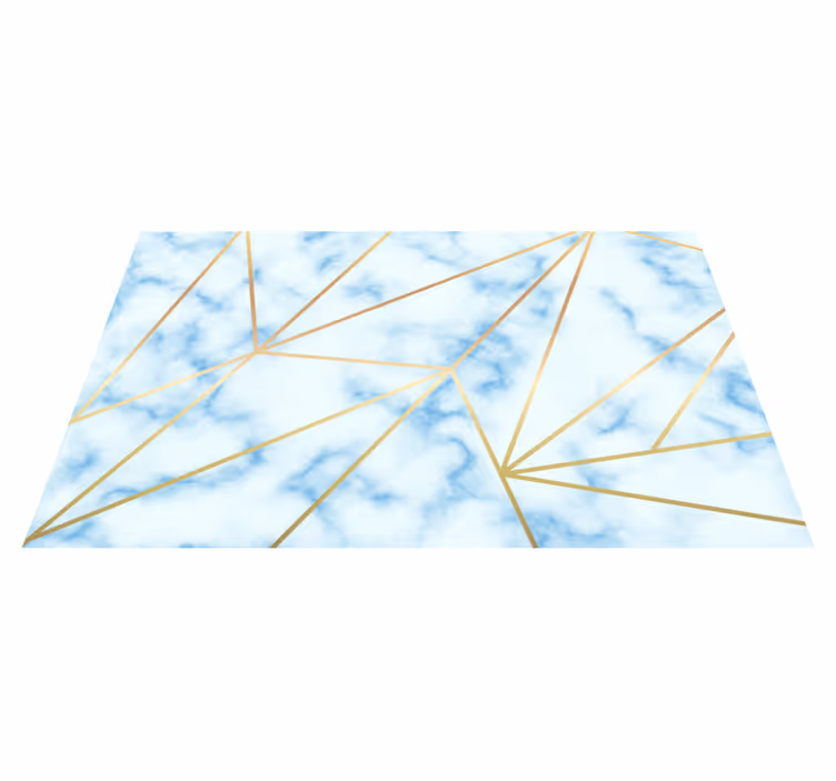 Stylish Geometric Motif marble vinyl carpet - TenStickers