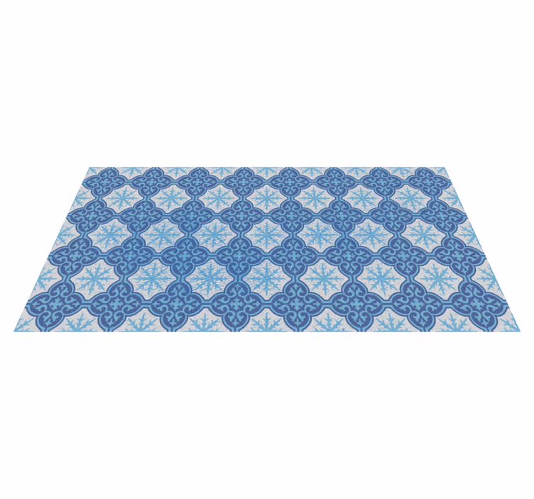 Snowflake emblem tile vinyl carpet - TenStickers