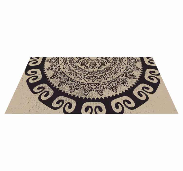 Sophisticated motif mandala vinyl carpet - TenStickers