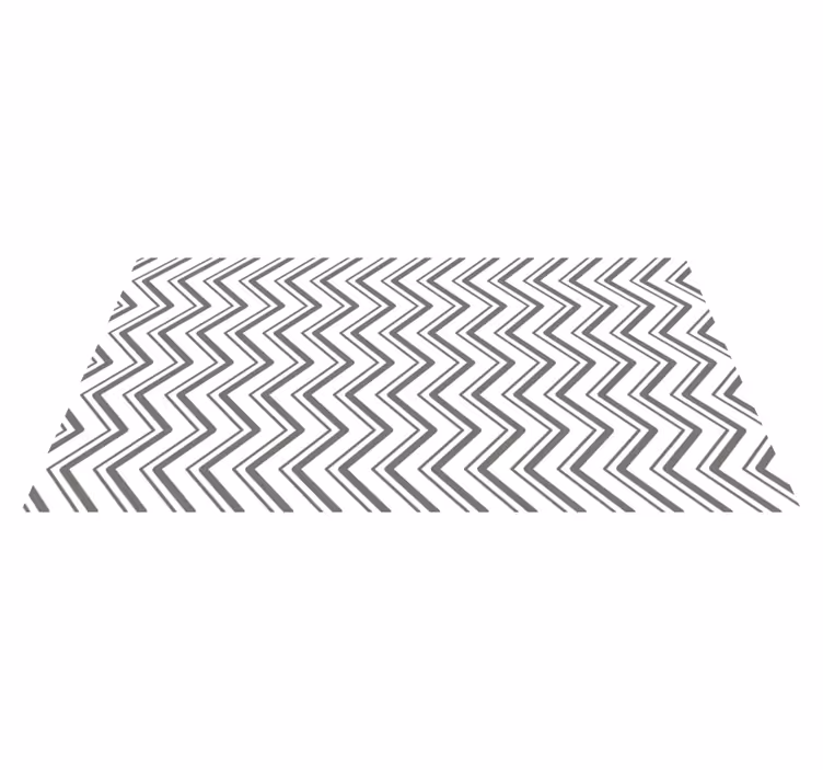 Chevron Patterned Style geometric vinyl carpet - TenStickers