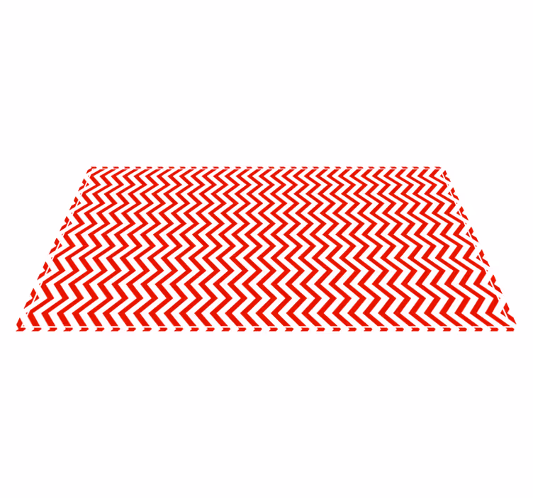 Chevron Zigzag Form striped vinyl carpet - TenStickers
