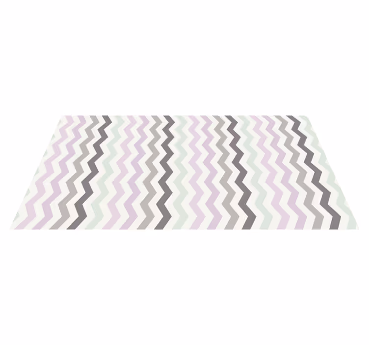 Chevron zigzag nordic waves geometric vinyl carpet - TenStickers