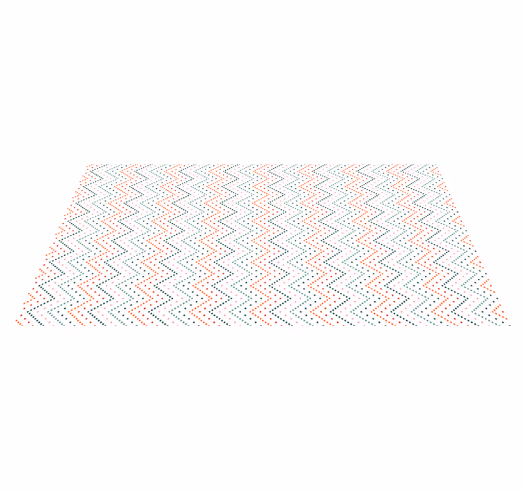 Zigzag Color Pattern ethnic vinyl carpet - TenStickers