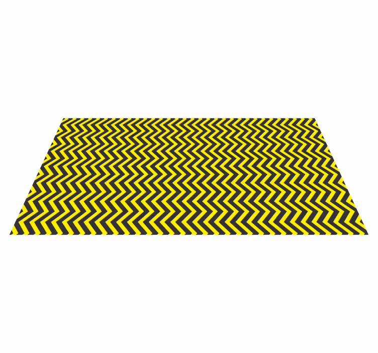 Chevron Wave Pattern geometric vinyl carpet - TenStickers