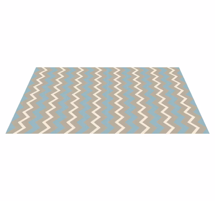 Chevron Motif Style striped vinyl carpet - TenStickers