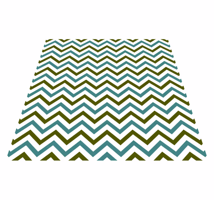 Chevron delight geometric vinyl carpet - TenStickers