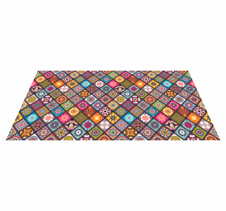Vibrant Decorative tile vinyl carpet - TenStickers