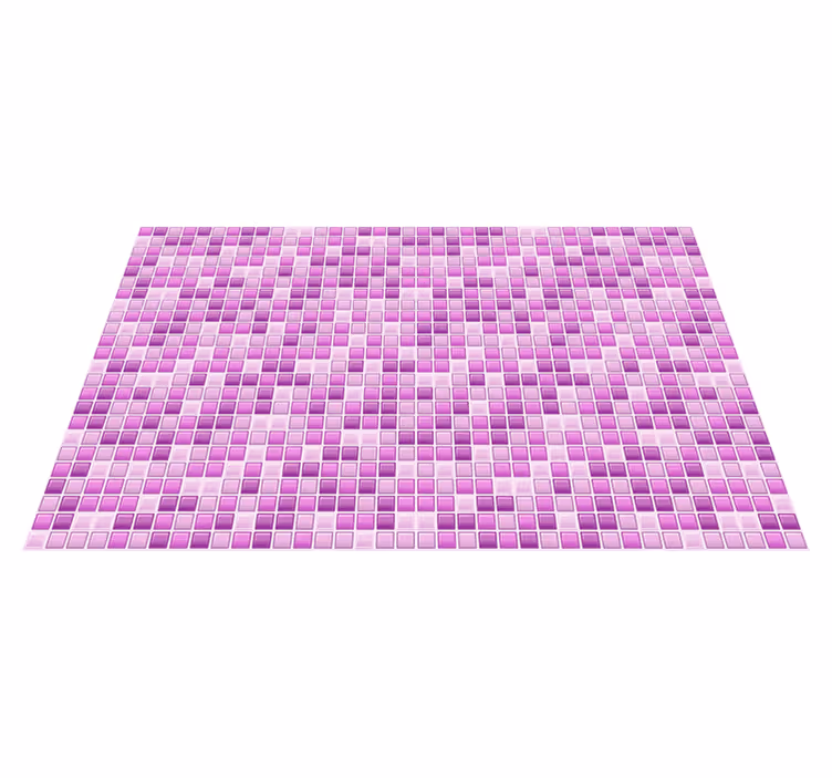 Purple shades mosaic tile vinyl carpet - TenStickers