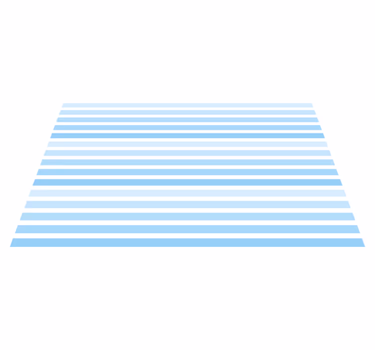 Blue horizontal pattern striped vinyl carpet - TenStickers