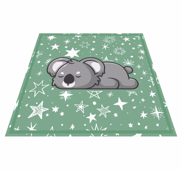 Sleeping Koala Stars kids vinyl carpet - TenStickers