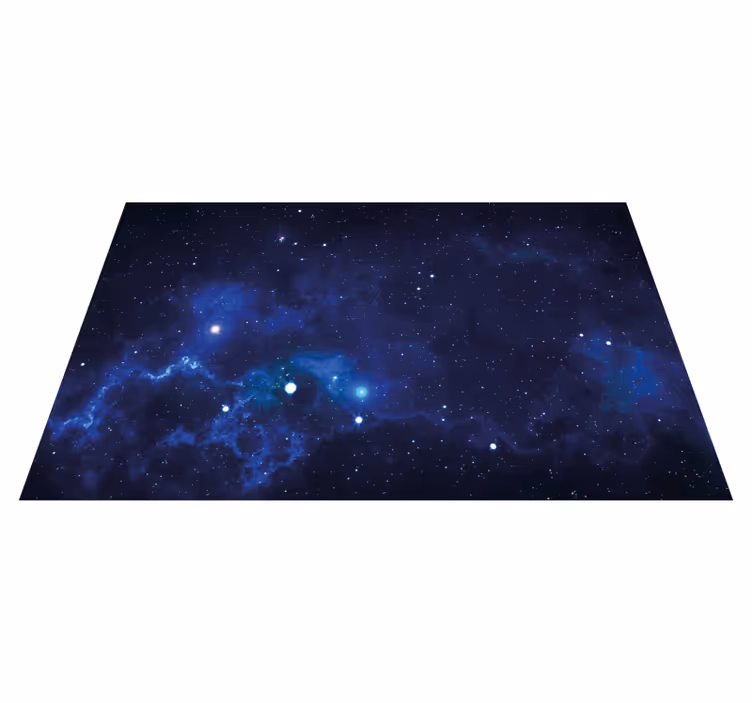 Cosmic Nebula Scene star vinyl carpet - TenStickers