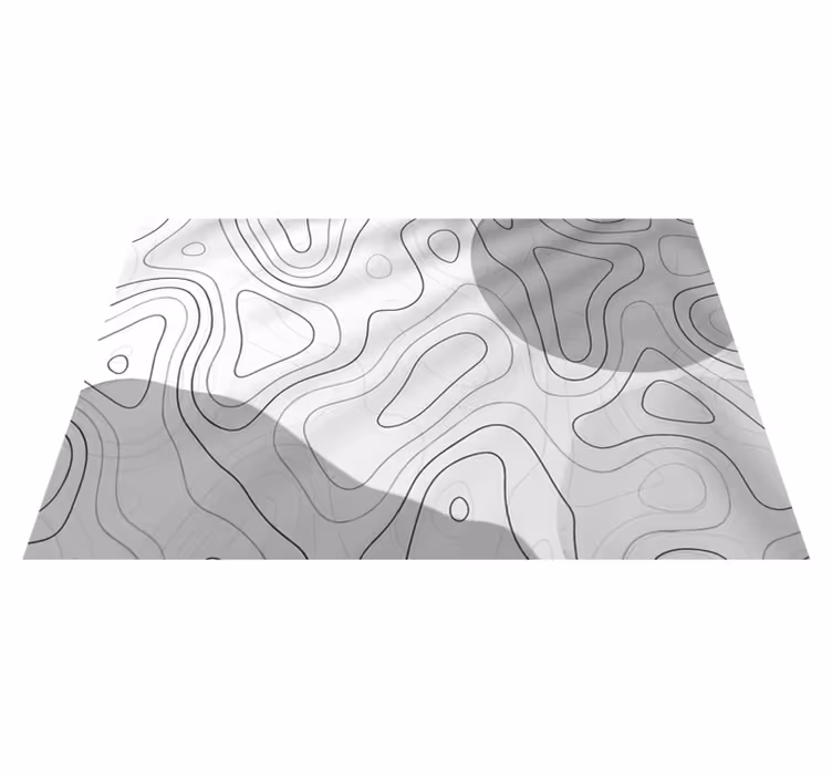 Abstract Linear Patterns minimalist vinyl carpet - TenStickers