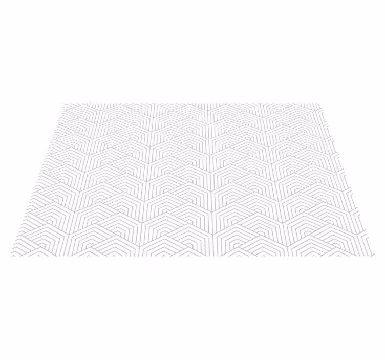Grey hexagon pattern geometric vinyl carpet - TenStickers