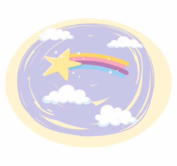 NIGHT SKY MAGIC kids vinyl carpet - TenStickers