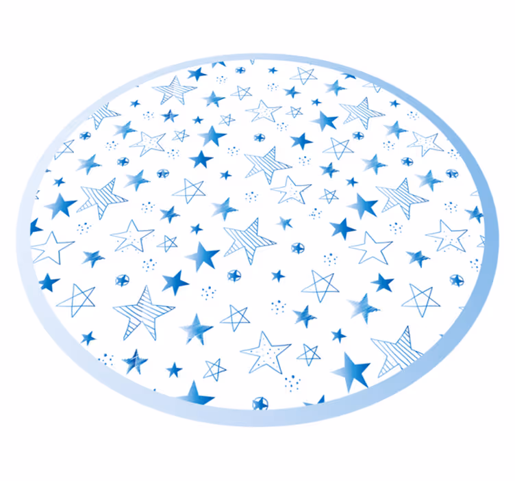 Starry Blue Pattern nursery vinyl carpet - TenStickers
