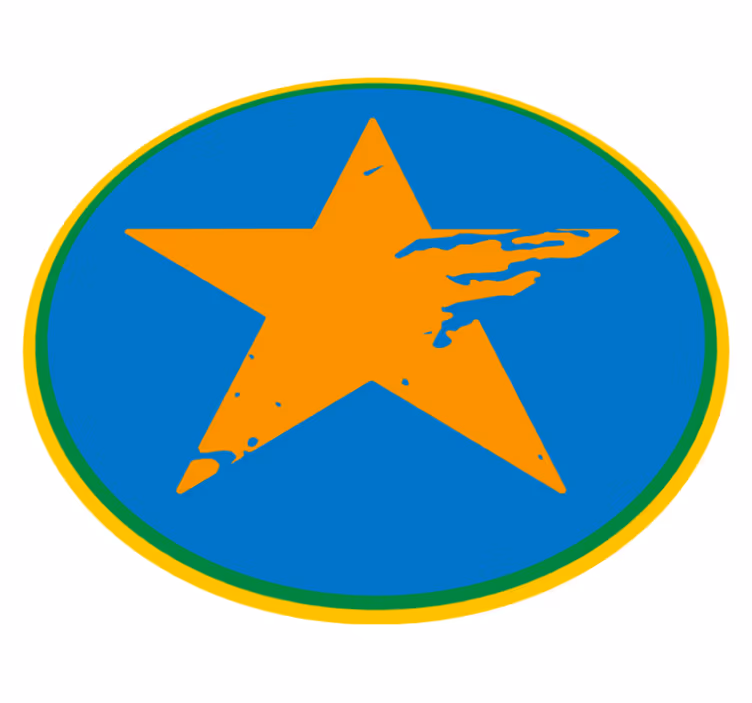 Blue Star Accent kids vinyl carpet - TenStickers