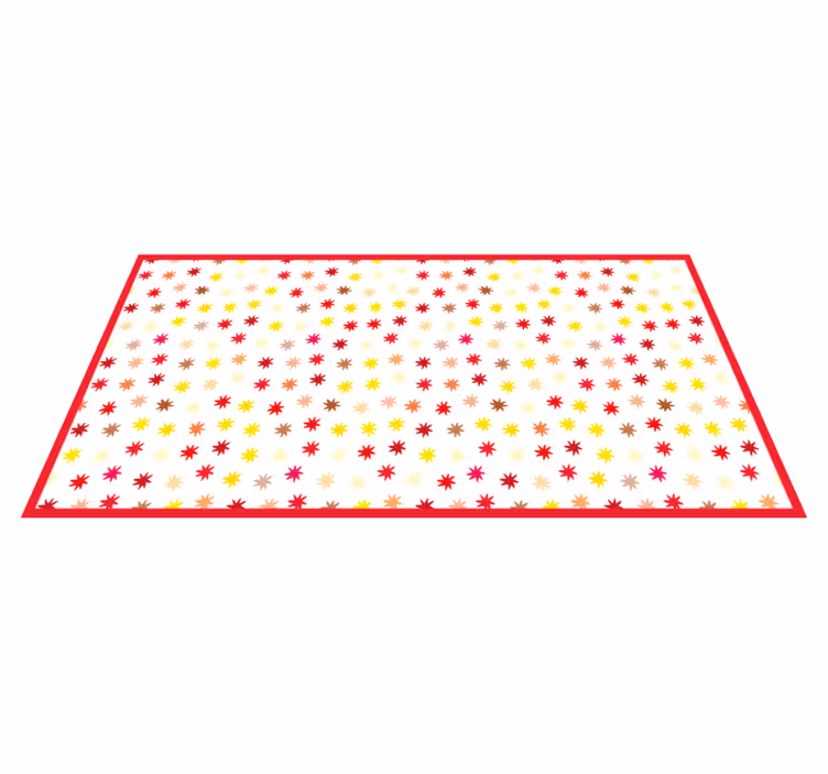 Vibrant Star Motif kids vinyl carpet - TenStickers