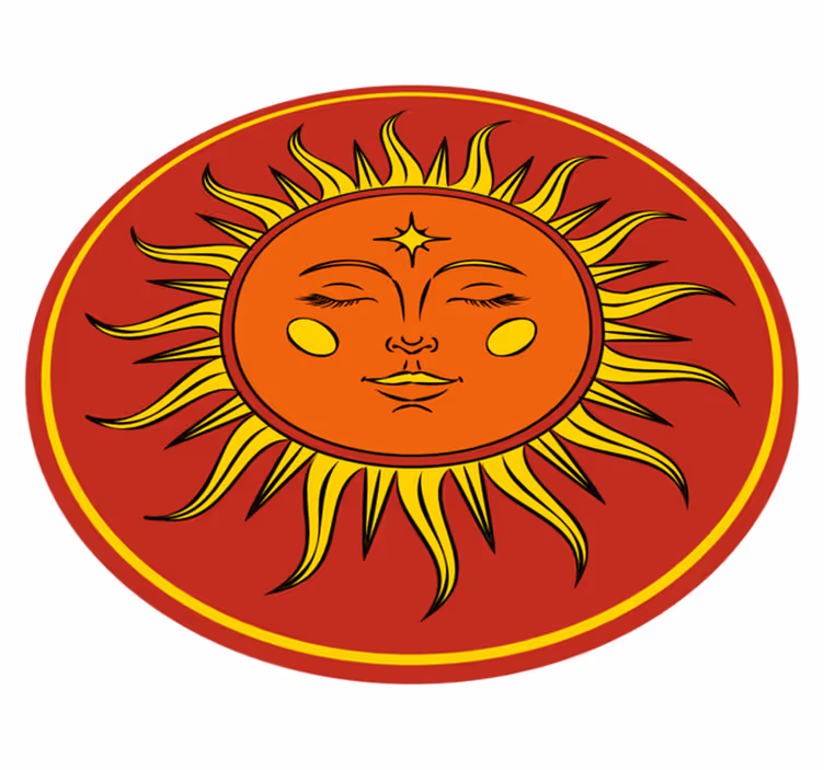 Sunny Face nature vinyl carpet - TenStickers