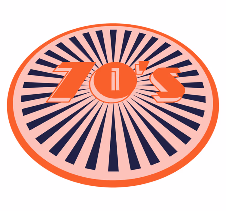 Retro 70's Flair vintage vinyl carpet - TenStickers
