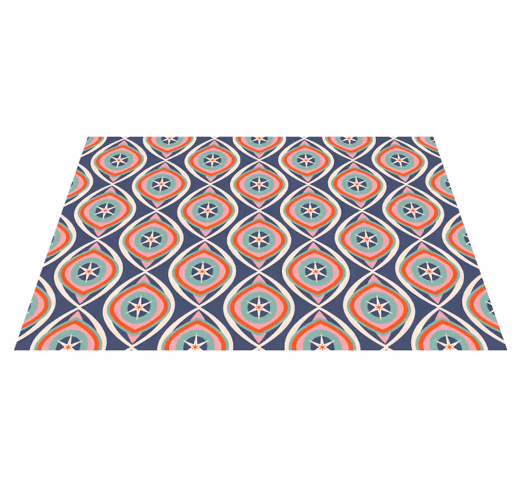 Colorful pattern medallion geometric vinyl carpet - TenStickers