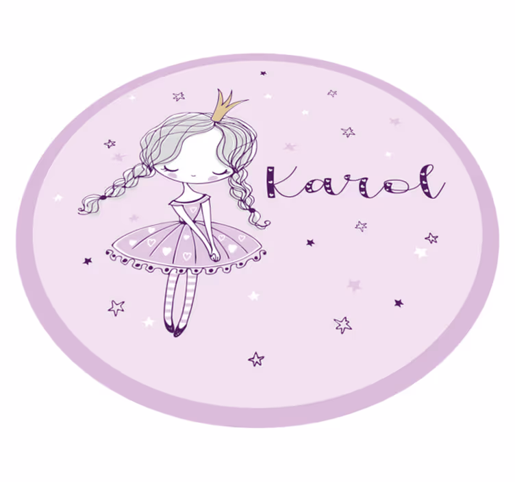 Ballet Fairy Illustration custom vinyl carpet - TenStickers