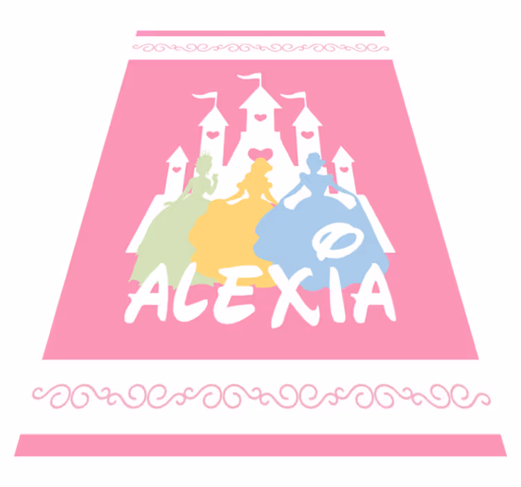 Fairy Tale Castle custom vinyl carpet - TenStickers