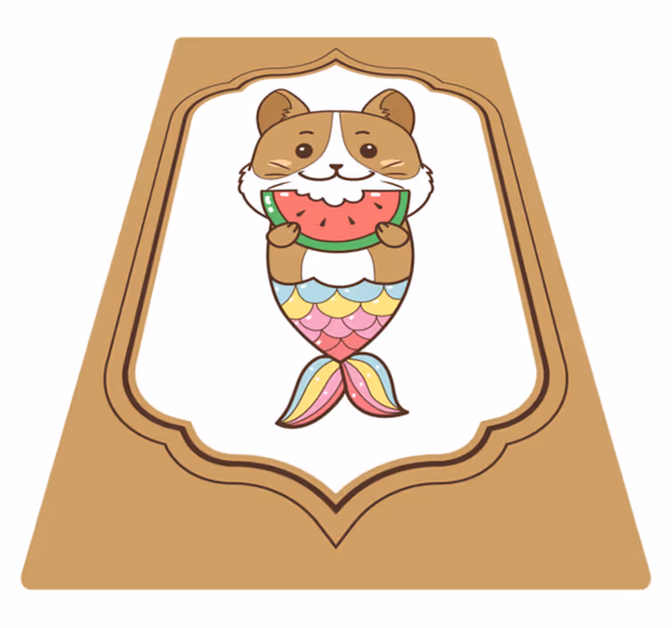 Cute Mermaid Character animal vinyl carpet - TenStickers