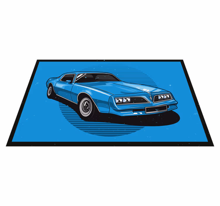 Timeless Azure Automobile blue vinyl carpet - TenStickers