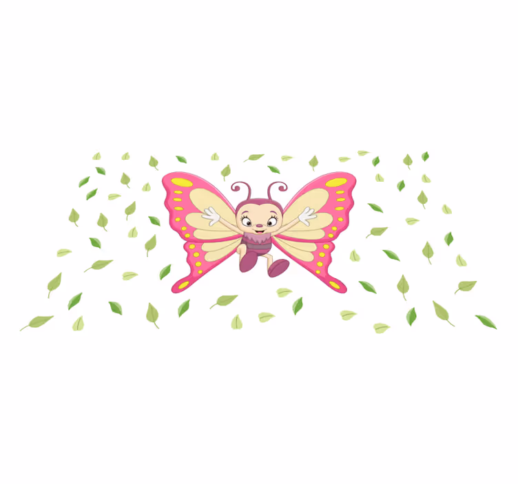 Vibrant Butterfly Figure kids vinyl carpet - TenStickers