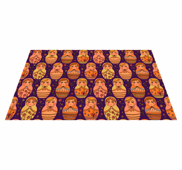 Colorful Matryoshka Dolls ethnic vinyl carpet - TenStickers